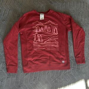 Helly Hansen Red Crewneck Sweater with Minimalist Design